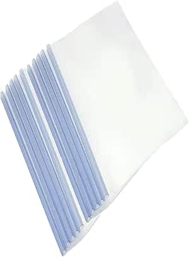 Plastic File Folder for Document Sliding Bar Report Covers, 30 Sheet Capacity, Transparent Resume Presentation File Folders Organizer Binder for A4 Size Paper (Pack of 10)